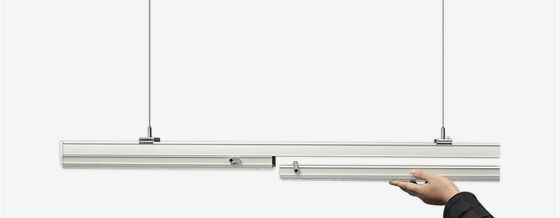 China Durable Suspended LED Linear Lighting Trunk Rail System With Long Lifespan supplier